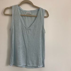 Light blue Velvet tank top